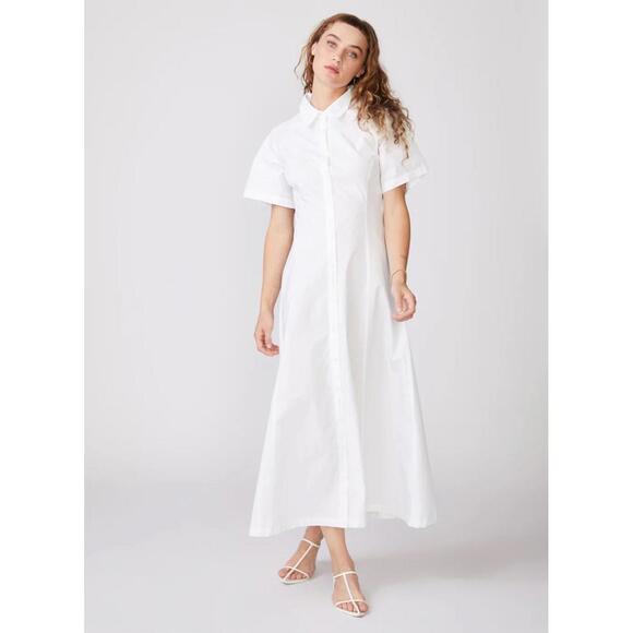 GAP Dresses & Skirts - Gap NWT Women’s XL Classic White Rolled Cuff Poplin Midi Shirt Maxi Dress